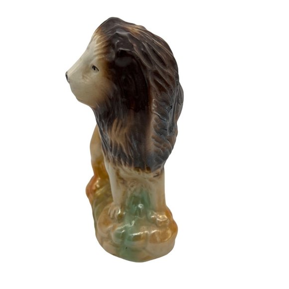 Ceramic Lion Figurine Lustreware Made in Brazil King of the Jungle 7.25" - Picture 2 of 6